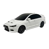 トヨタ 新型 アルファード ヴェルファイア クラウン プリウス ランドクルーザー GT-R NISMO LEXUS RX300 ラジコン ライセンス取得 RCカー 約W7.5×D16.5×H6.5cm (ランサーエボリューション(ホワイト))
