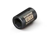 TEKTON 47752 1/2-Inch Drive by 9/16 in. Shallow Impact Socket, Cr-V, 6-Point [並行輸入品]