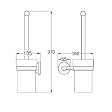 Dovewill 5セット　浴室用品　バスルーム　アクセサリー　壁掛け　タオルリング　トイレットペーパーホルダー　カバー　トイレブラシ　ホルダー