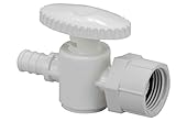 Viega PureFlowゼロLead Poly合金PexクリンプStraight停止バルブ、with 1 / 2インチ1 / 2インチクリンプXクローゼット 3 Pack 3