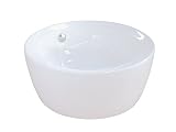 Kingston Brass EV4019 Fauceture Dynasty Vitreous China Bathroom Vessel, White [並行輸入品]