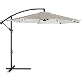 ハンギングパラソル スチール IV アイボリー (組立品)