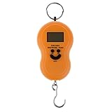 Fenteer はかり　吊り　スケール　携帯式　デジタル　フック付き　荷重量50KG　多機能　屋外内用　軽量　自動　３色選べ　　　　　　 - 黄色のバックライト