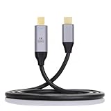 Cablecc USB 3.1 Type C USB-CソースからMini DisplayPort DPディスプレイ、ラップトップ1.8m用オス4Kモニターケーブル