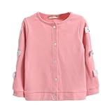 enchante petit(アンシャンテ プティ) キッズ 子供 肉厚サイドリボンカーディガン≪全8色≫ 110cm #ライトピンク