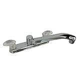 LASCO 07-0914 Kitchen Faucet, Plastic, Two Lucite Lever-Handles, without Spray, Chrome Finish [並行輸入品
