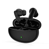 【2024新登場】EQZ ワイヤレスイヤホン bluetooth 5.3 イヤホン V15 ブルートゥース イヤホン 蓋を開けて接続 小型軽量 ぶるーとぅーす (ブラック)