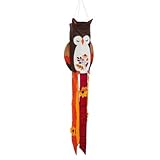 フクロウスカルプトアップリケWindsock