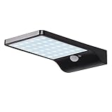 T-SUN センサーライト ソーラーブラケットライト 超薄型 36LED 6000K昼白色 IP65 人感センサー 壁掛け灯 防犯ライト 三つモード 太陽光充電 電気代不要 屋外照明 (ブラック)