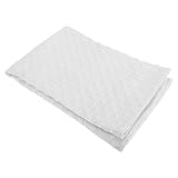 赤ちゃん・ベビー用 エンボスディテール ソフトプラシ天 ベビーブランケット あったか毛布 (76cm x 76cm) (ホワイト)