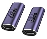 USB4.0 Type C 変換 アダプター 左右 90° 曲げ4種類セット PD 100W/5A急速充電 40Gbps高速データ転送 8K@60Hz映像出力 L字 L型 タイプc type-c 90度 オス メス USB C コネクター スリムデザイン Thunderbolt 3などのType Cデバイスに対応 (2種真っ直ぐ)