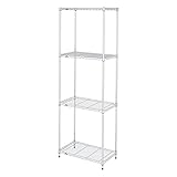 ドウシシャ メタルラック本体 脚部変更:三角プレートアジャスター仕様/-1.2cm 段数:4 スチールラック、メタルラック、オーダーラック ST90250000173EEWW-4 4台入