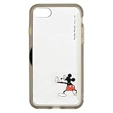 グルマンディーズ ディズニー、ディズニー・ピクサーキャラクター/SHOWCASE+ iPhoneSE(第2世代)/8/7(4.7インチ)対応ケース ミッキーマウス DN-765A クリアブラック