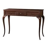 猫足コンソールテーブル/飾り棚 【幅106.5cm】 木製 引き出し付き 『ウェール』 アンティーク調家具 【完成品】