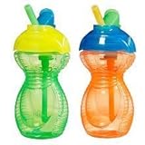 Munchkin Click Lock Flip Straw Cup - 2pk 10oz,colors may vary by Munchkin [並行輸入品]