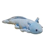 Hidrrdcぬいぐるみ 寝具 添い寝枕 可愛い おもちゃ アニマル ぬいぐるみ 動物 抱き枕 クッション だきまくら プレゼント ウーパールーパーぬいぐるみ 80cm 縫い包み 卒業祝い ぬいぐるみウーパールーパー 動物のおもちゃ 彼女に ピンク ふわふわぬいぐるみ 子供の枕 (40CM,あお 青 です)