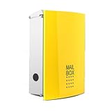 LEON 郵便ポスト mail box デザイナーズ ポスト MB4504 イエロー