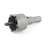 uxcell ホールソー ツイストドリルの切削 　合金 ドリル ビット グレー　メタル　切削径25mm