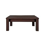 伸縮リビングテーブル折れ脚式(ダークブラウン)