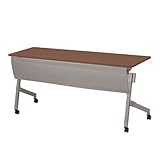 TOKIO NTTホールディングテーブル 棚付 パネル付 W1500×D600×H720mm NTT-1560P ダークウッド