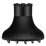 [KASSAI]ドライヤーディフューザー 口径3.8-6.0cm (ブラック)