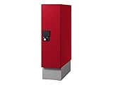 NASTA 宅配ボックス SMART (KS-TLU160-S500) ボルドー 幅木セット 高さ500 幅160 奥行400