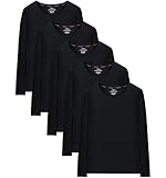 [Daycloth] インナーシャツ メンズ 長袖 Tシャツ５枚組 防菌防臭 肌着 綿100% 無地 下着 春秋冬