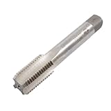 uxcell 機械ねじタップ HSS シルバートーン ハイスピードスチール ネジスレッド 1個入り
