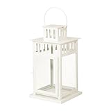 BORRBY ブロックキャンドル用ランタン, ホワイト 室内/屋外用 ホワイト