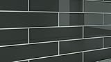 チャコールグレーガラスタイル。A Niceダークグレー。Perfect for Kitchens and Bathrooms Color Sample グレー BLK-CHR-S