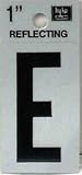 hy-ko rv-15 / E 1.25 "ブラック反射文字E SIGN