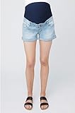 RIPE maternity デニムショーティーショーツ マタニティパンツ サイズL クリーンフェイド S3193
