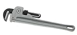 Superior Tool Company 04818 18-Inch Heavy Duty Straight Aluminum Pipe Wrench with 18-Inch Durable Li