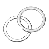 uxcell 80個 平ワッシャーM12 平座金 304ステンレス鋼 12mm内径 16mm外径 1mm厚さ フラットスペーサー ボルト ねじ用 庭 蛇口配管 修理用 シルバー