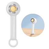 VICHTOP 2024 ハンディファン 小型 静音 携帯扇風機 DCモーター カラビナ 卓上扇風機 にもなる 手持ち扇風機 USB充電 T