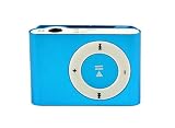 クリップMP3 ミニ クリップ 音楽 ミュージックプレイヤー MP3プレイヤー 持ち運び 便利 再生 Micro ＳＤ TFカード16GB 対応 (ブルー)