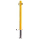 サンバリカー(ピラー)スチール製φ60.5 差込式・両フック 白色 FPA-7S-F11(W)