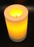 Inglow # cgt20305cr – 5 " x 3 "アウトドアFlameless LEDキャンドル – クリーム