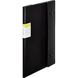 キングジム クリアファイル カキコ ジャバラタイプ 16ポケット A4タテ 黒 8612-BK