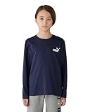 [PUMA] [プーマ] 長袖 ロンT シンプル ESS NO.1 ロゴ LS Tシャツ ボーイズ 26年春夏カラー ピーコート(06) 140