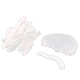 uxcell 使い捨てのキャップ 非織 輪ゴム 仕事現場 塵防止 看護師 シェフ 18 x 14cm　30個入り