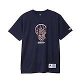 [チャンピオン] Tシャツ 半袖 丸首 DRYSAVER 抗菌防臭 グラフィックプリント ショートスリーブTシャツ バスケットボール C3-ZB353 メンズ ネイビー
