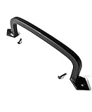 Slidingバーンドアプルハンドル – プレミアム9 "ブラック正方形ソリッドCast Iron on使用、素朴なモダン、現代的工業デザイン、キッチンキャビネット、引き出し、クローゼット、ゲート、S
