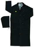 MCR Safety FR267CX4 60-Inch Classic Plus PVC/Polyester Flame Resistant Ridercoat with Detached Hood,