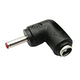 Montesy 90度 5.5x2.1mm to 3.5x1.35mm 電源アダプター メス-オス ラップトップ用充電コンバーターコネクター