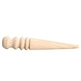 レザーエッジスリッカー，SODIAL(R)10個入り革細工ラウンドウッドエッジスリッカーレザー用