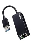 エレコム 有線LANアダプター USB3.2 (Gen1) ギガビット対応 ブラック EDC-GUA3V2-B