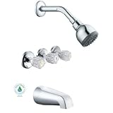 Glacier Bay WaterSense Aragon 3-handleでタブとシャワー蛇口クローム
