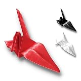 [Khers] ふしぎな鶴ハンカチ 手品 グッズ 簡単 マジック 手品道具 折り鶴になるハンカチ (黒)