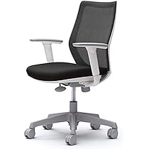 OKAMURA グレーメッシュチェア オカムラ モード オフィスチェア ミドルバック メッシュタイプ